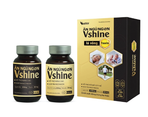 Ăn ngủ ngon Vshine (Hộp 3 lọ 30 viên: 2 lọ sáng và 1 lọ tối) - Vshine