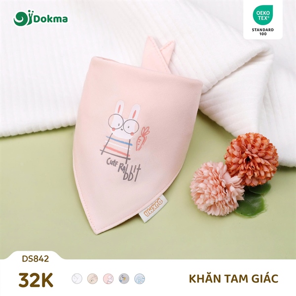 Yếm tam giác Dokma DS842 họa tiết