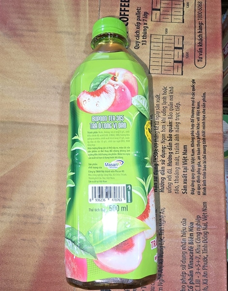 Trà TEA365 Ô Long đào 500ml