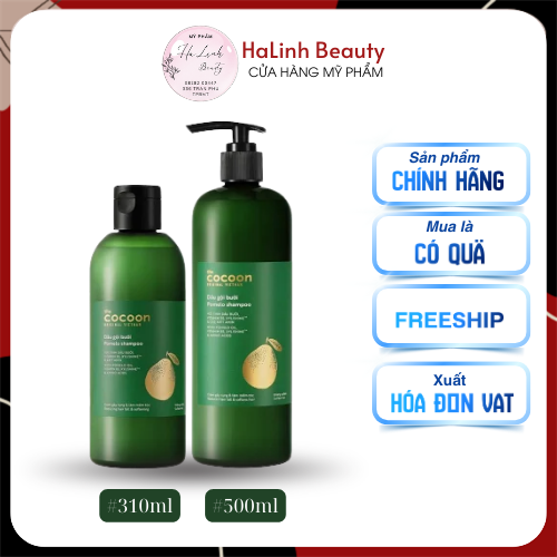 [COCOON] Dầu gội bưởi Cocoon giúp giảm gãy rụng và làm mềm tóc
