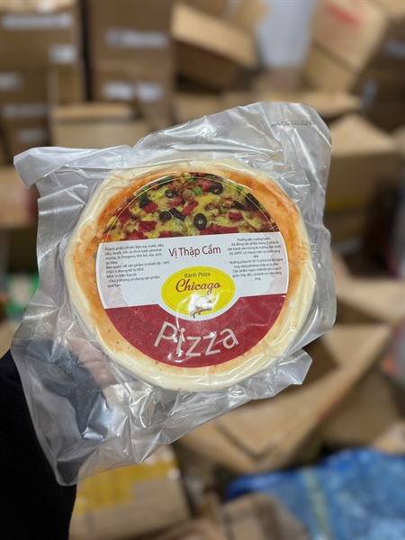 Pizza Nhồi CHICAGO Xúc Xích 500Gr