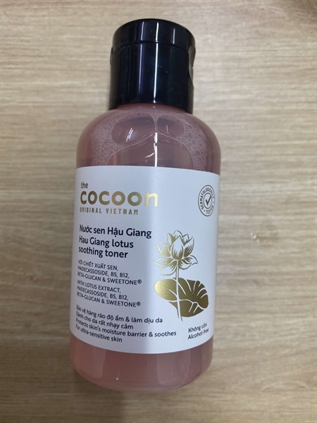 Toner Cocoon nước sen Hậu Giang 140ml コクーン ロータス ウォーター トナー