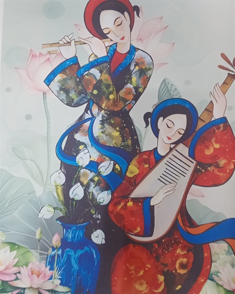 Tranh canvas nhỏ vuông