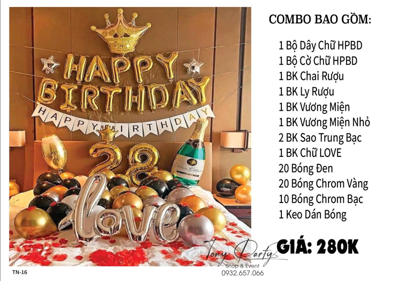 Set Trang Trí Sinh Nhật NL-16