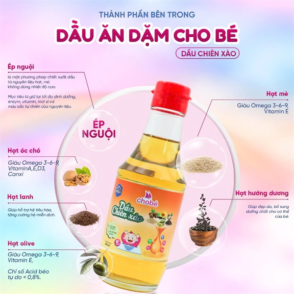 Dầu chiên xào cho bé Lê Gia 200ml