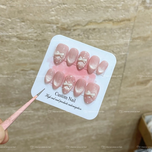 NB-S-Baby Pink Snow Bow