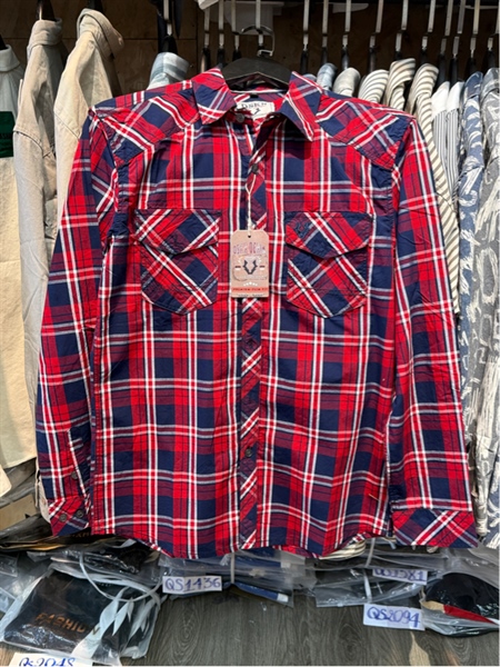 SMTD- DSKN 21-3 Caro sọc đỏ mix xanh đen