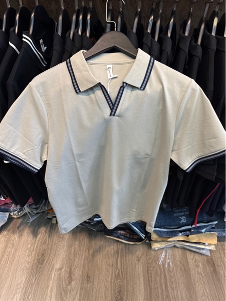 Thun Polo - Koren QC- E99902 Cổ chữ V viền- Be