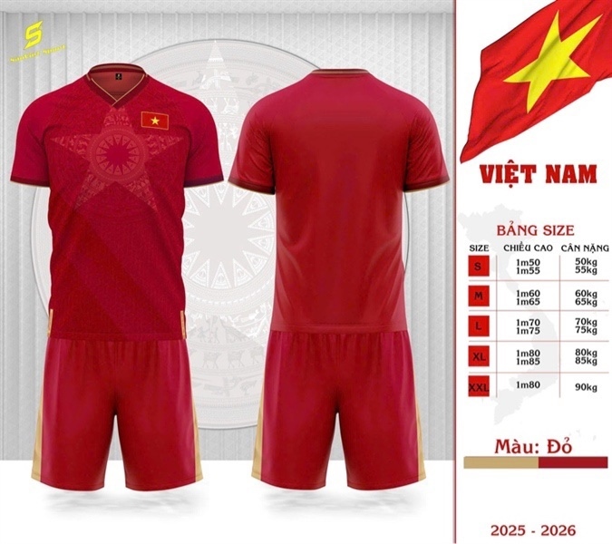 Bộ bóng đá - Việt Nam đỏ