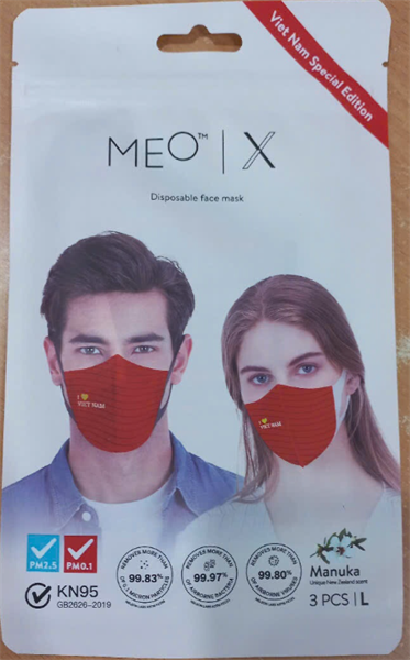 Khẩu trang KN95 MEO X (Túi 3 cái) - ATA pharma