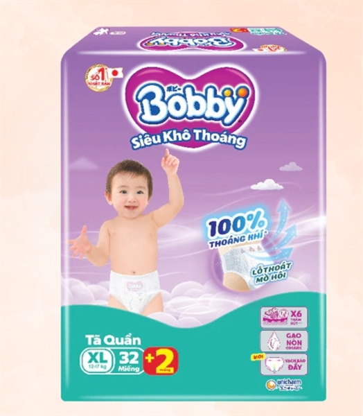 Bỉm Bobby Quần XL34