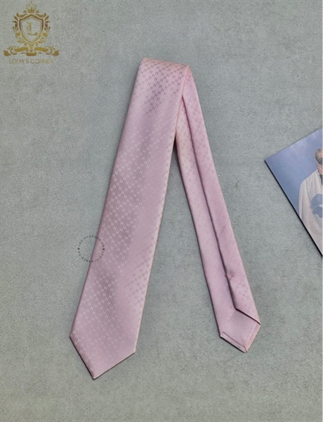 Cravate Hermes faconnee new H baby powder