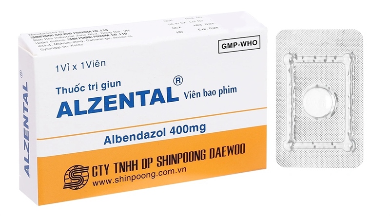 Alzetal albendazole 400mg SHINPOONG H/1v