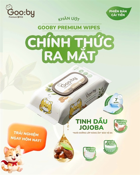 Khăn ướt Gooby 100 tờ mẫu mới