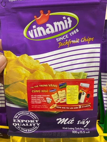 Mít sấy Vinamit 100g ドライジャックフルーツ