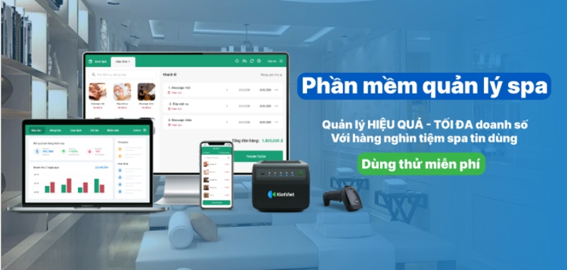 Bảng giá Phần mềm quản lý Spa (Hair Salon, Gym, Yoga, ...)