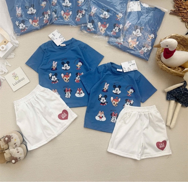 Set bộ mickey xanh cho bé