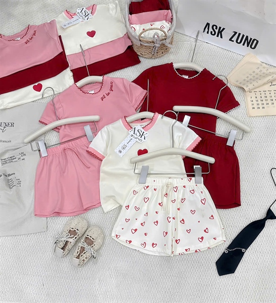 Set 3 bộ cộc trái tim