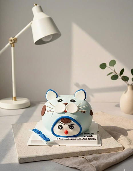 3D青いねこ- Mèo Xanh 3D