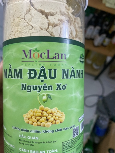 mầm đậu nành nguyên xơ