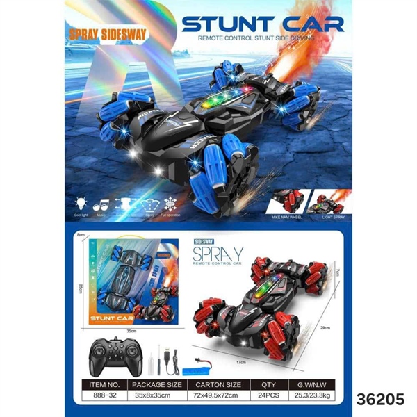 888-32 HỘP XE ĐỊA HÌNH ĐK PHUN KHÓI PIN SẠC