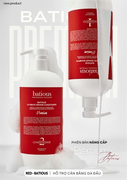 (VAT) LẺ GỘI Batious Ultimate Repair 500ml (285) - Màu ĐỎ (Kèm vòi)