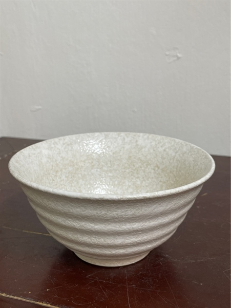 Bát mộc trắng men đá size 16.5x8cm