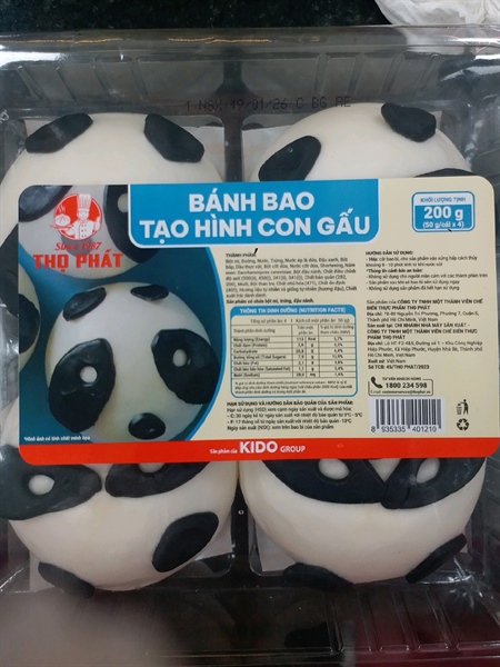 Banh Bao TP Con Gấu Lá Dứa 200g