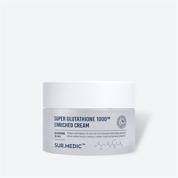 Kem dưỡng Sur.Medic Super glutathione 1000TM enriched cream 50ml