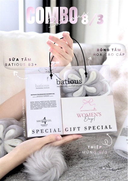 [ Hàng Công Ty ] Sữa Tắm Batious Trắng Da 500ml