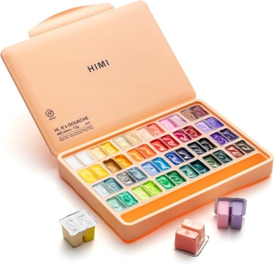 MÀU THẠCH HIMI GOUACHE 48 MÀU ĐÔI