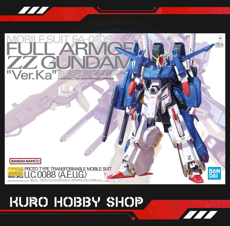 [HÀNG SẴN] MG 1/100 Full Armor ZZ Gundam Ver.ka - Mô hình lắp ráp Bandai