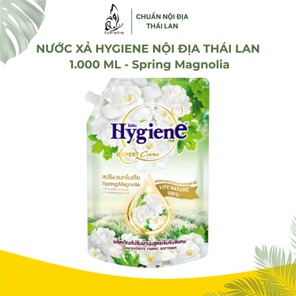 Nước xả Hygiene spring magnolia Hương hoa mộc lan 1000ml