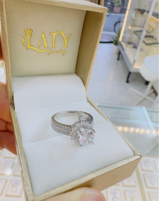 10-25 Nhẫn vàng nữ vàng trắng 10K