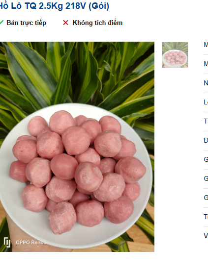 Hồ Lô TQ 2.5Kg 218V