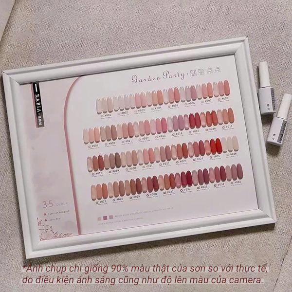 Lẻ sơn thạch hồng RABIA 35 màu