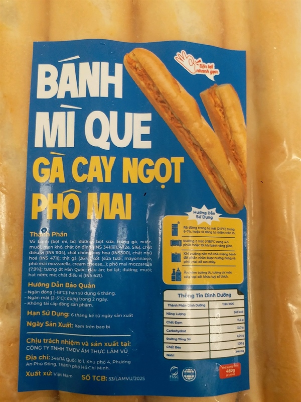 Bánh Mì Que Gà Cay Ngọt Phô Mai