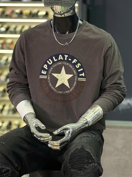 Thun TDQC- 2911- in ngôi sao - Xám