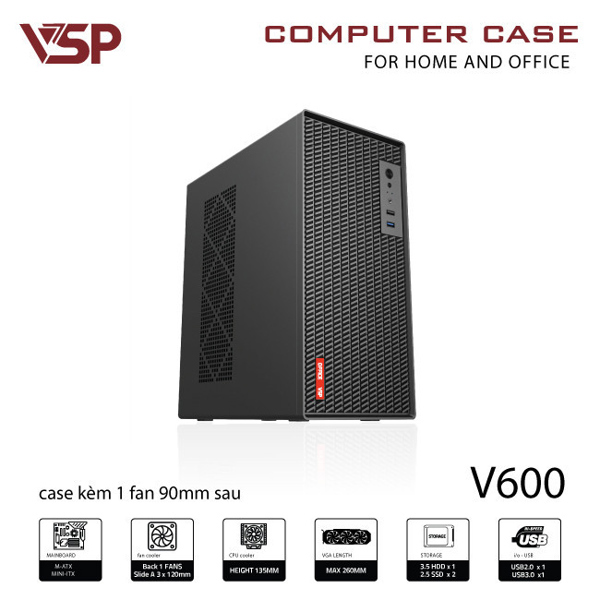 Vỏ Case VSP V600 Black
