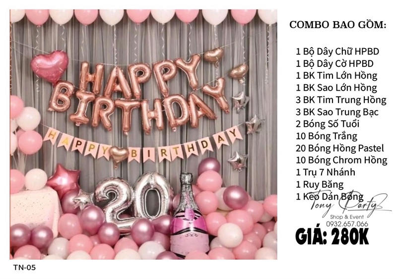 Set Trang Trí Sinh Nhật NL - 05