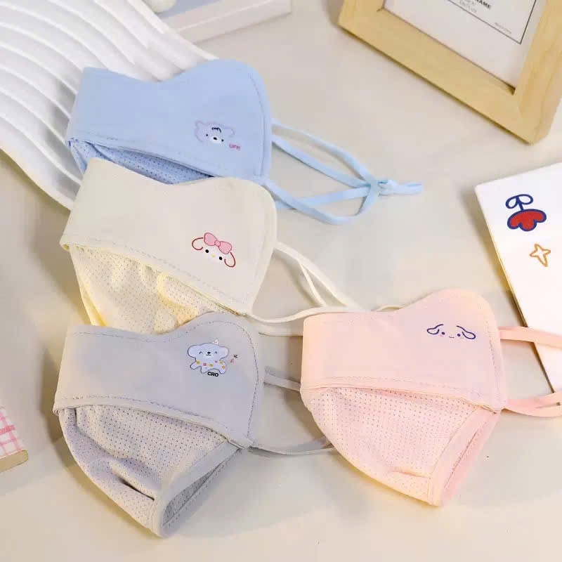 Set 4 khẩu trang vải bé