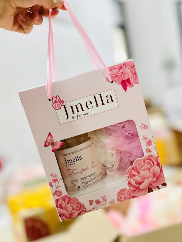 [ Hàng Công Ty ] Set Sữa Tắm N02 + Bông Tắm Jmella 1000ml