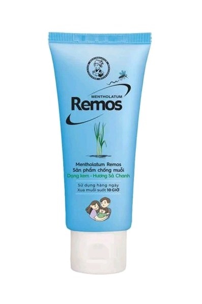 Kem bôi muỗi Remos sả chanh - Tuýp 70g