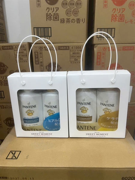 SET 2 DẦU GỘI -DẦU XẢ PANTENE- MÀU VÀNG DÀNH CHO TÓC HƯ TỔN