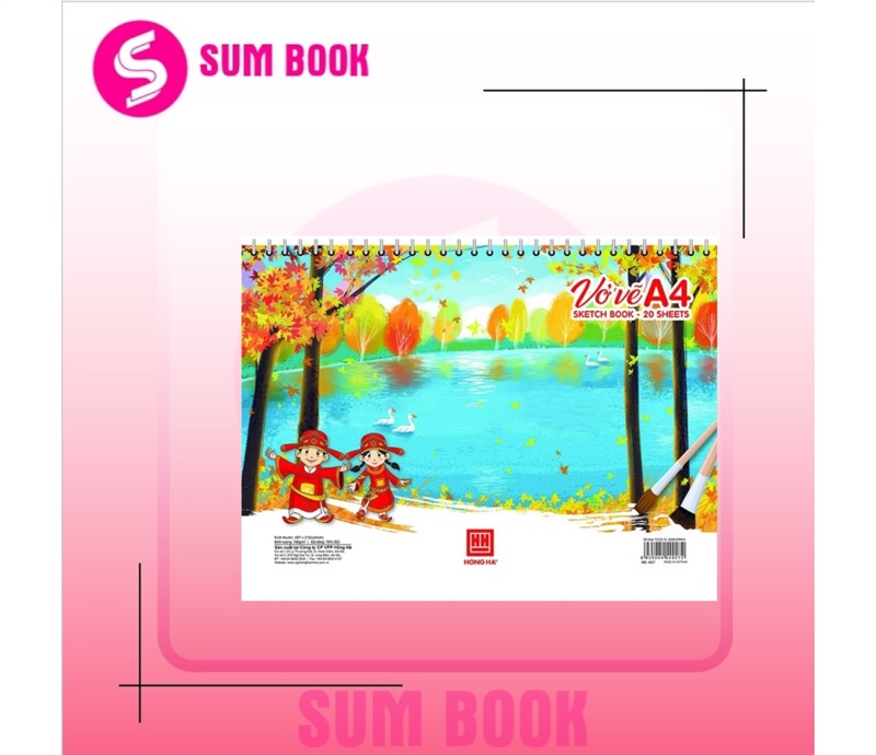 Vở Vẽ Lò Xo A4 Hồng Hà 4927