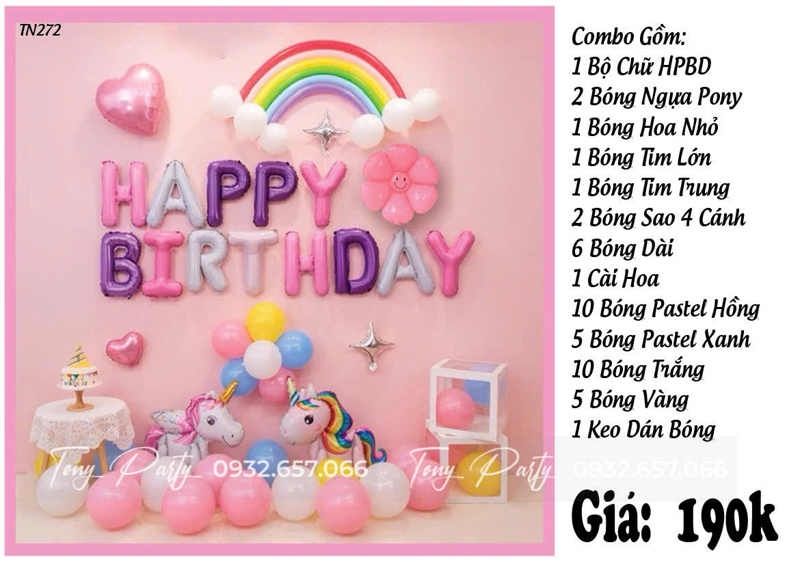 Set Trang Trí Sinh Nhật Mini 272