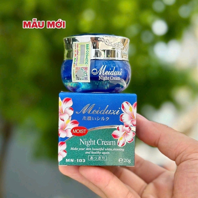 Kem Meiduzi dưỡng ẩm, trắng da, phục hồi da (đêm) 20g