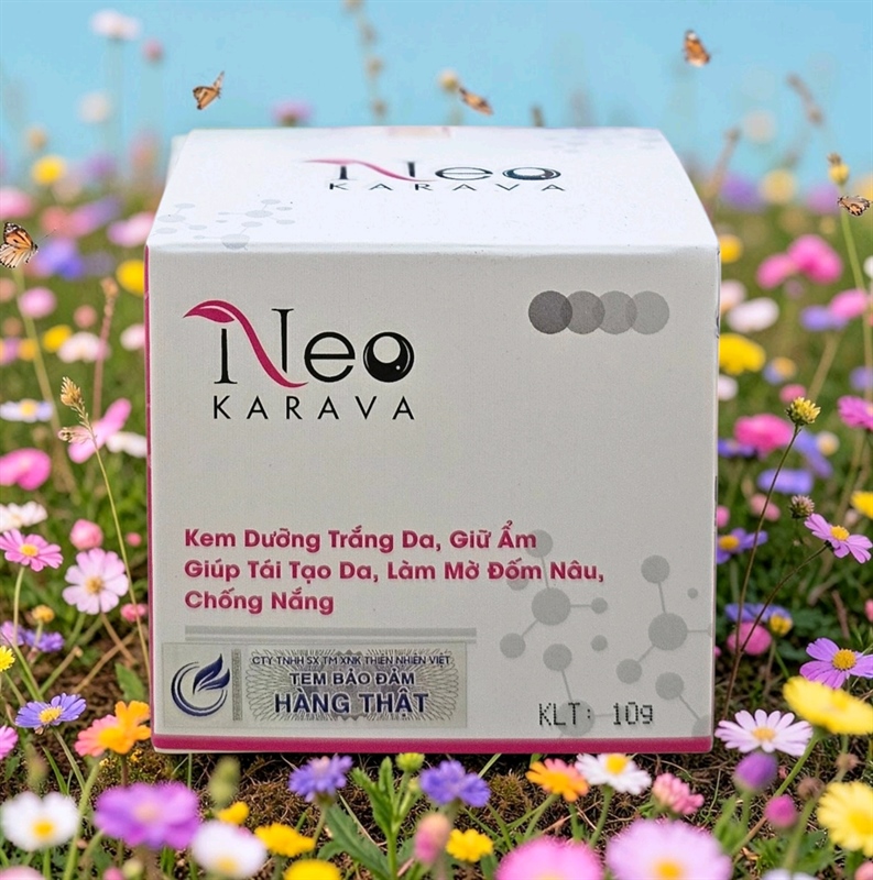 Kem Neo Karava dưỡng trắng da, giữ ẩm, giúp tái tạo da, mờ đốm nâu, chống nắng