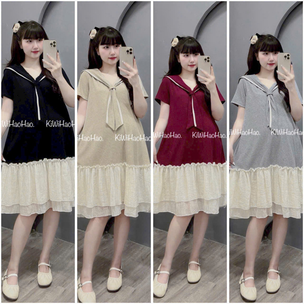 Váy len tăm thắt khăn HH