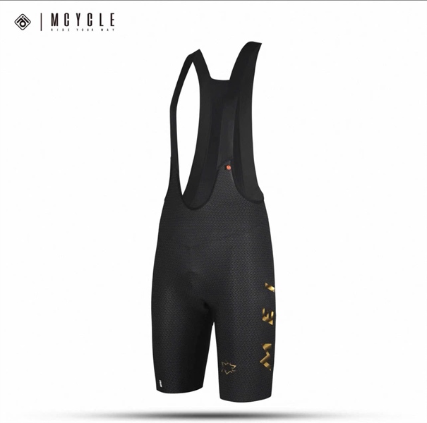 Quần yếm MK100 man bib shorts Black GOLD chính hãng Mcycle